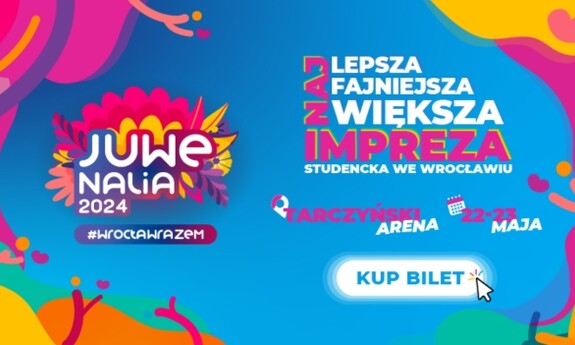 Juwenalia 2024 #WrocławRazem już 22 i 23 maja 2024 r.