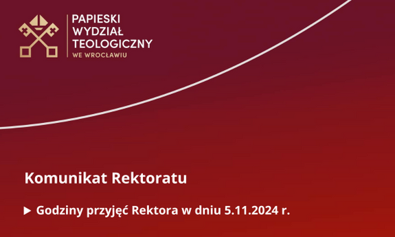 Godziny przyjęć Rektora we wtorek 5 listopada 2024 r.