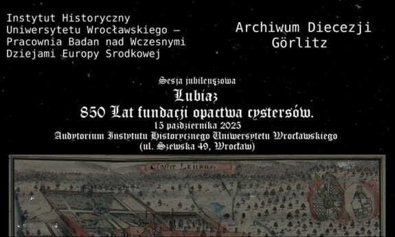 850. lecie założenia opactwa w Lubiążu